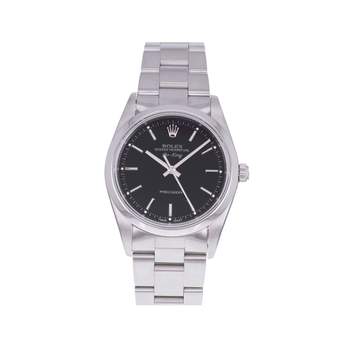 Montre d'occasion ROLEX Air King Precision homme mouvement automatique certifié (cosc) bracelet acier