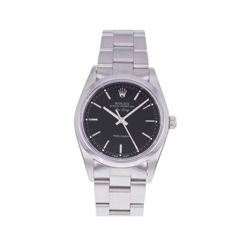 Montre d'occasion ROLEX Air King Precision homme mouvement automatique certifié (cosc) bracelet acier