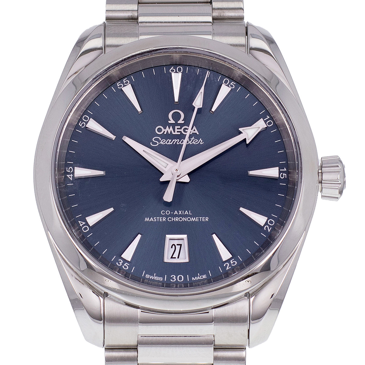 Montre d'occasion OMEGA Seamaster Aquaterra Shades homme mouvement automatique certifié (cosc) bracelet acier - vue D1