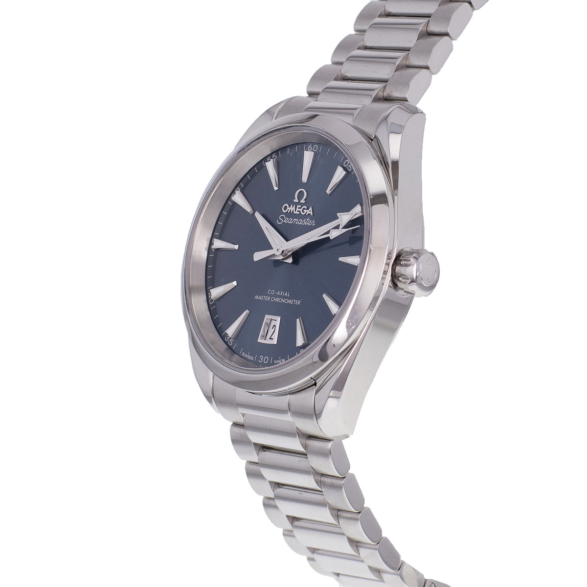 Montre d'occasion OMEGA Seamaster Aquaterra Shades homme mouvement automatique certifié (cosc) bracelet acier - vue D2