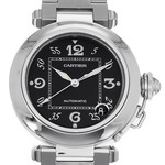 Montre d'occasion CARTIER Pasha C mixte automatique bracelet acier - vue D1