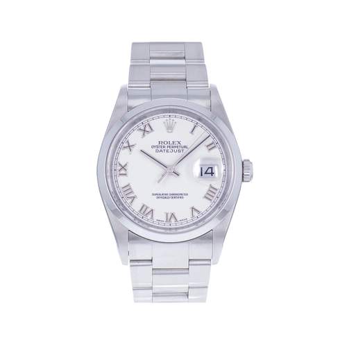 Montre d'occasion ROLEX DateJust 36 homme mouvement automatique certifié (cosc) bracelet acier