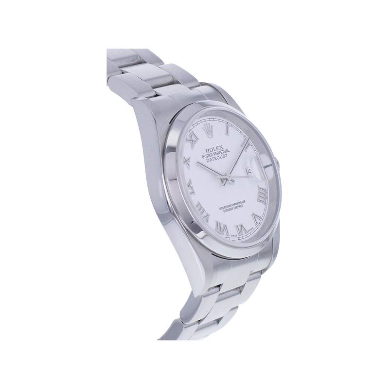 Montre d'occasion ROLEX DateJust 36 homme mouvement automatique certifié (cosc) bracelet acier - vue 2