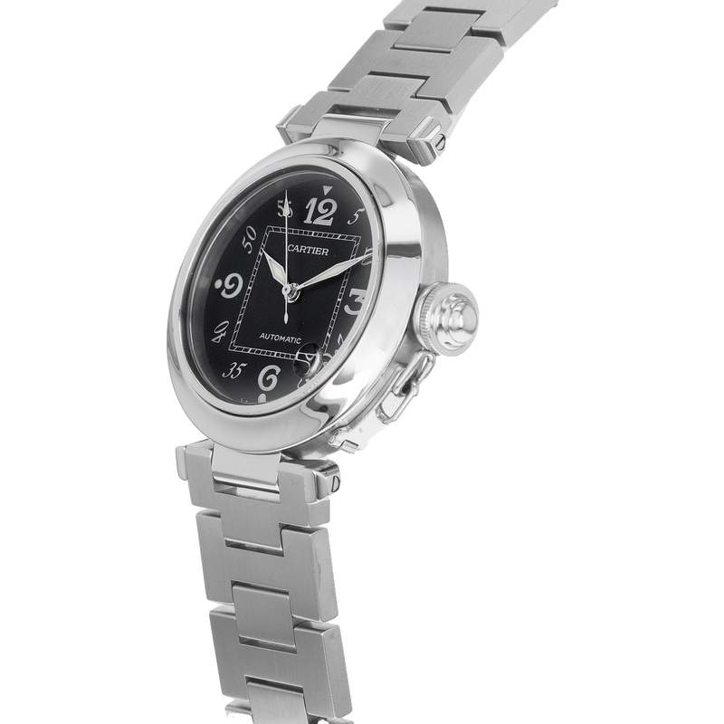 Montre d'occasion CARTIER Pasha C mixte automatique bracelet acier - vue D2
