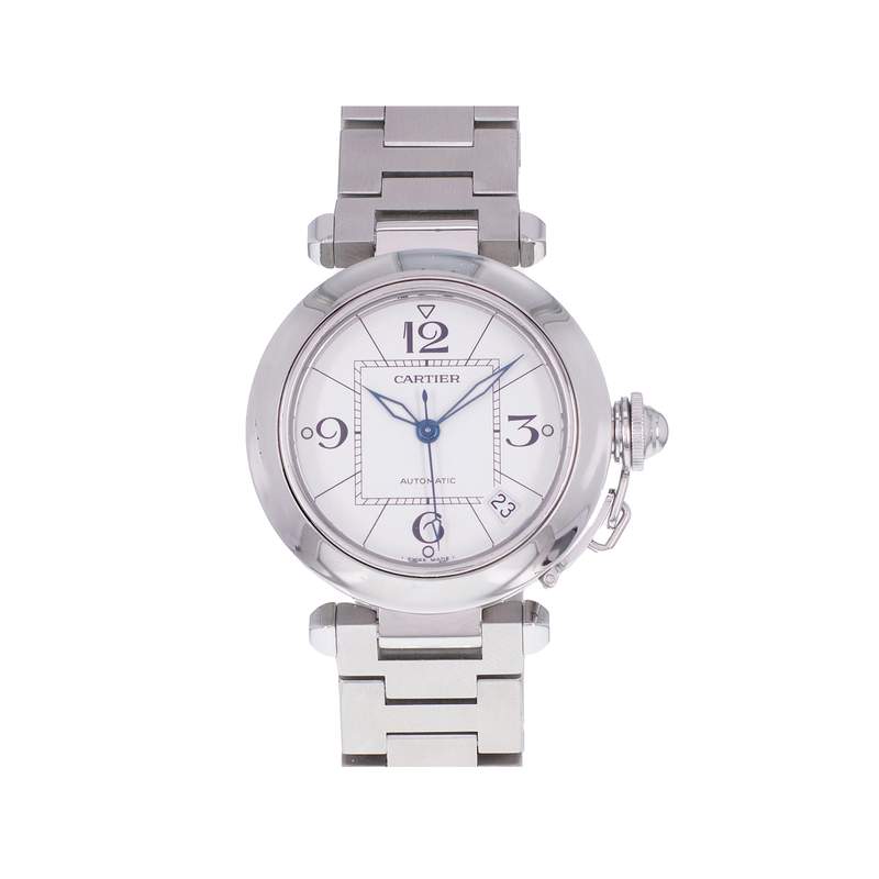 Montre d'occasion CARTIER Pasha C mixte automatique bracelet acier - vue 1