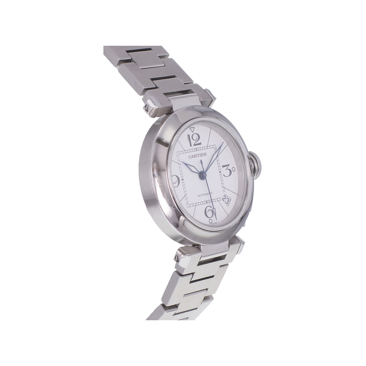 Montre d'occasion CARTIER Pasha C mixte automatique bracelet acier - vue 2