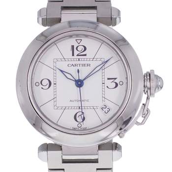 Montre d'occasion CARTIER Pasha C mixte automatique bracelet acier