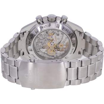 Montre d'occasion OMEGA Speedmaster Moonwatch Chocolat homme mécanique bracelet acier
