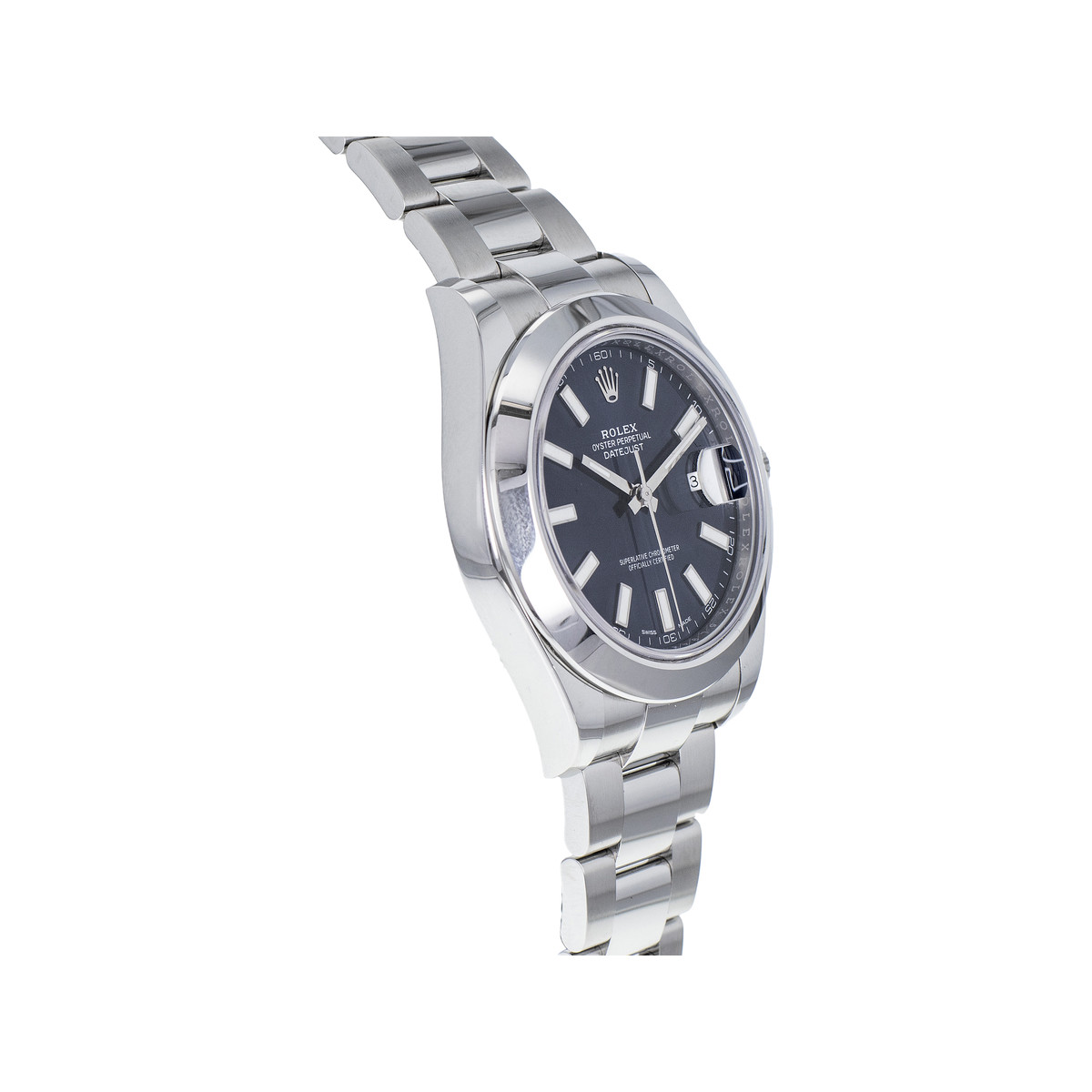 Montre d'occasion ROLEX DateJust 41 homme mouvement automatique certifié (cosc) bracelet acier - vue 2