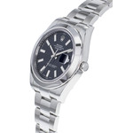 Montre d'occasion ROLEX DateJust 41 homme mouvement automatique certifié (cosc) bracelet acier - vue D2