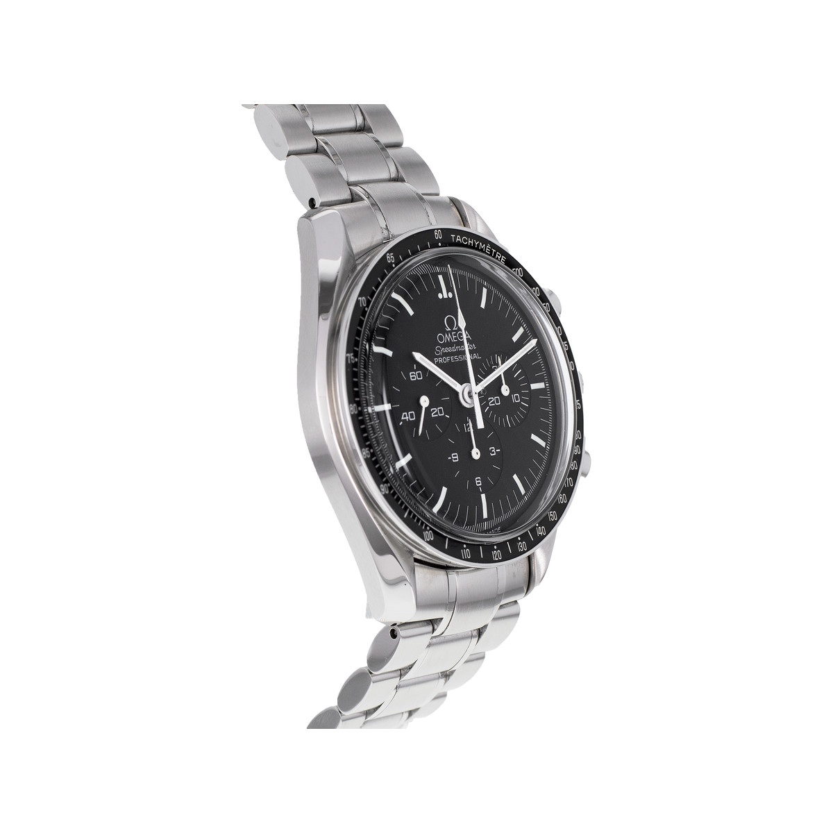 Montre d'occasion OMEGA Speedmaster Moonwatch Apollo XI homme mécanique bracelet acier - vue 2
