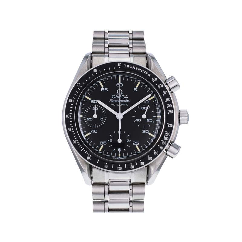 Montre d'occasion OMEGA Speedmaster Reduced Moonwatch homme automatique bracelet acier - vue 1
