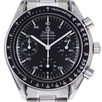 Montre d'occasion OMEGA Speedmaster Reduced Moonwatch homme automatique bracelet acier
