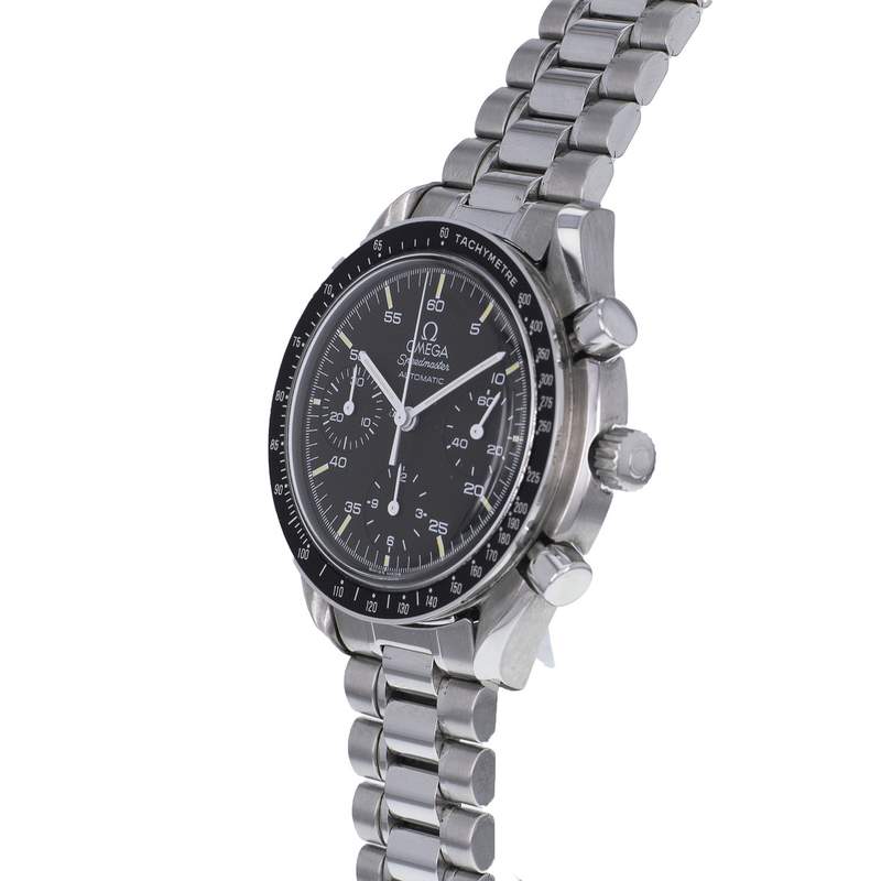 Montre d'occasion OMEGA Speedmaster Reduced Moonwatch homme automatique bracelet acier - vue D2