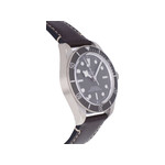Montre d'occasion TUDOR Black Bay Fifty-Eight Argent homme mouvement automatique certifié (cosc) bracelet cuir d'origine - vue 2