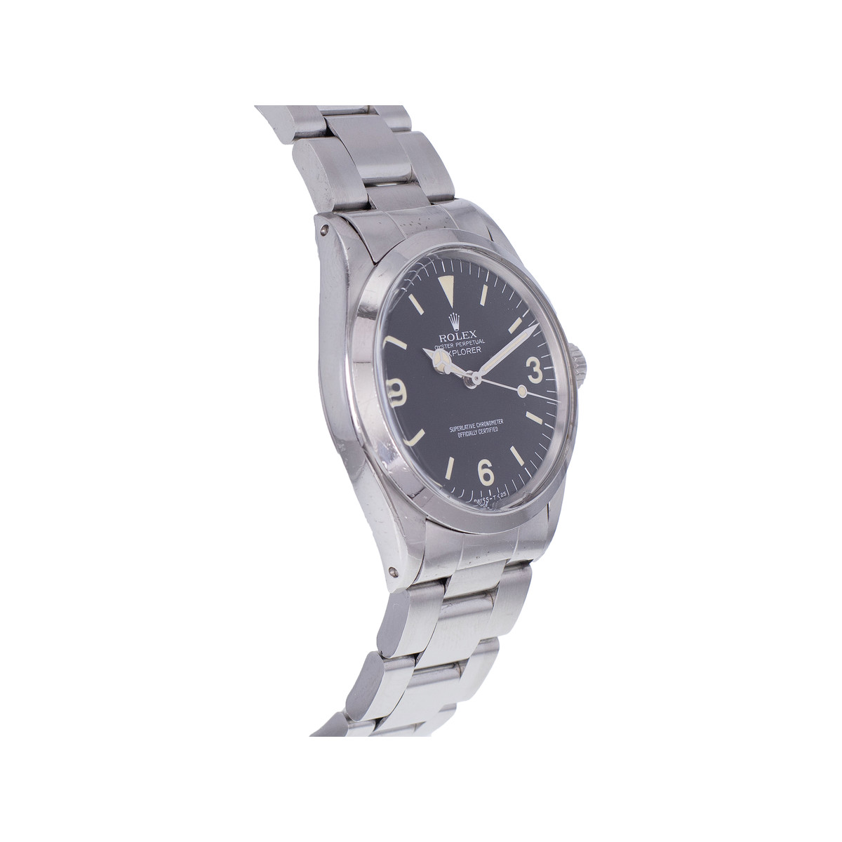 Montre d'occasion ROLEX Explorer Vintage homme mouvement automatique certifié (cosc) bracelet acier - vue 2