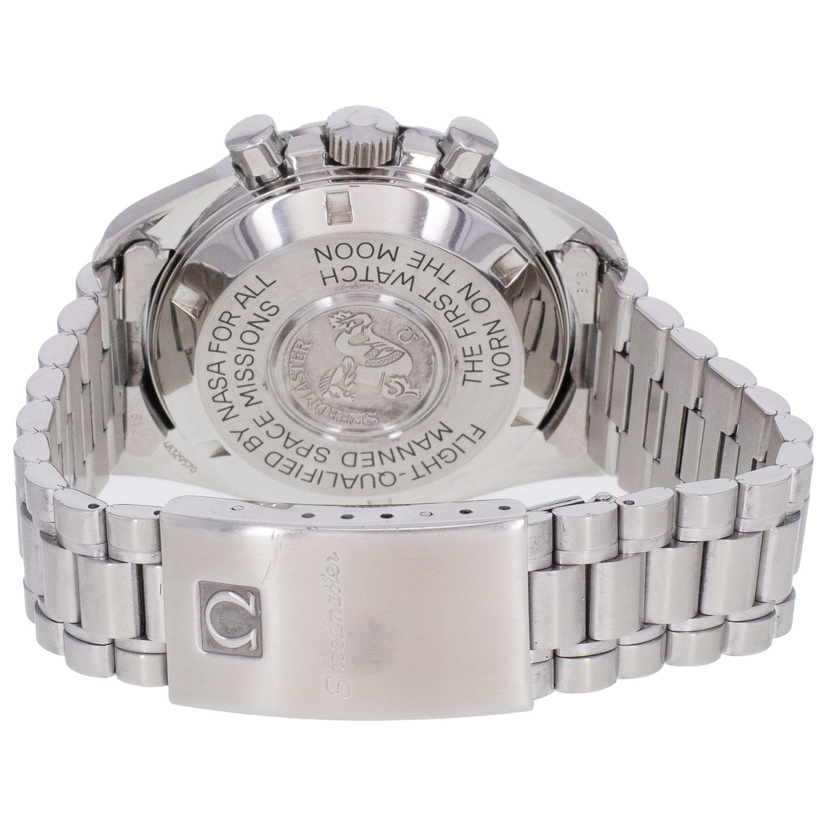 Montre d'occasion OMEGA Speedmaster Moonwatch homme mécanique bracelet acier - vue 3