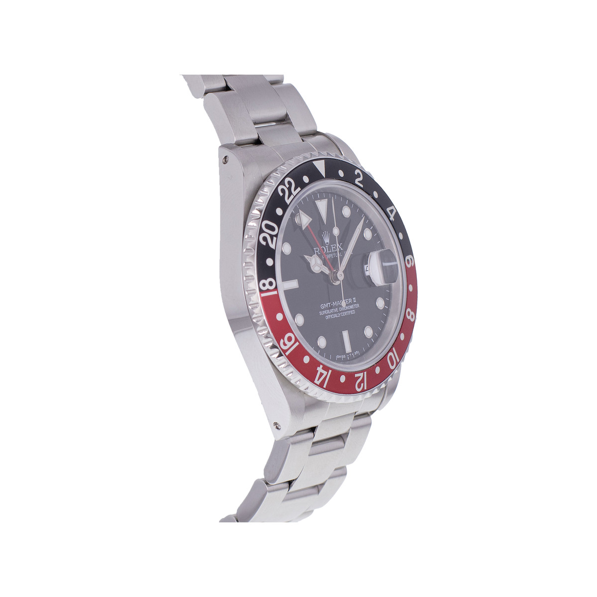 Montre d'occasion ROLEX GMT-Master II homme mouvement automatique certifié (cosc) bracelet acier - vue 2