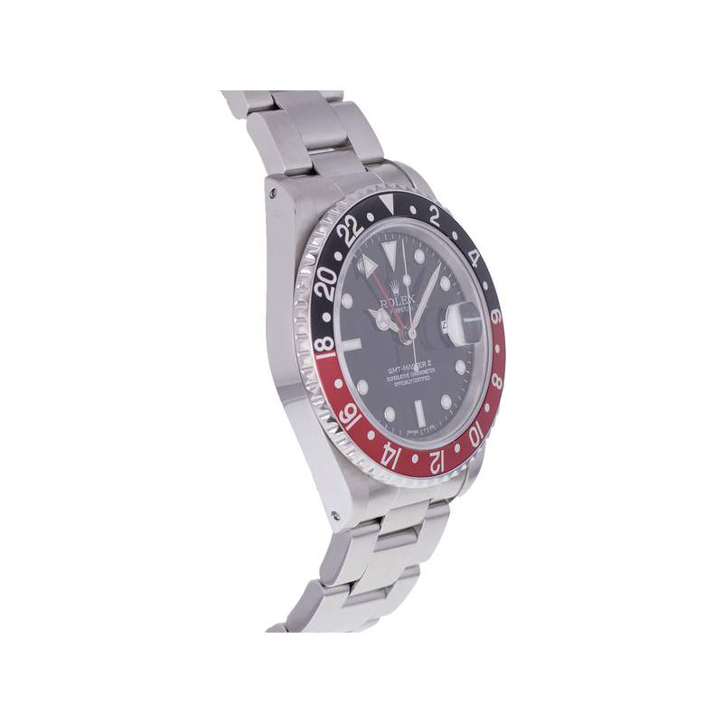 Montre d'occasion ROLEX GMT-Master II homme mouvement automatique certifié (cosc) bracelet acier - vue 2