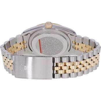 Montre d'occasion ROLEX DateJust 36 homme mouvement automatique certifié (cosc) bracelet or jaune 750/000 et acier