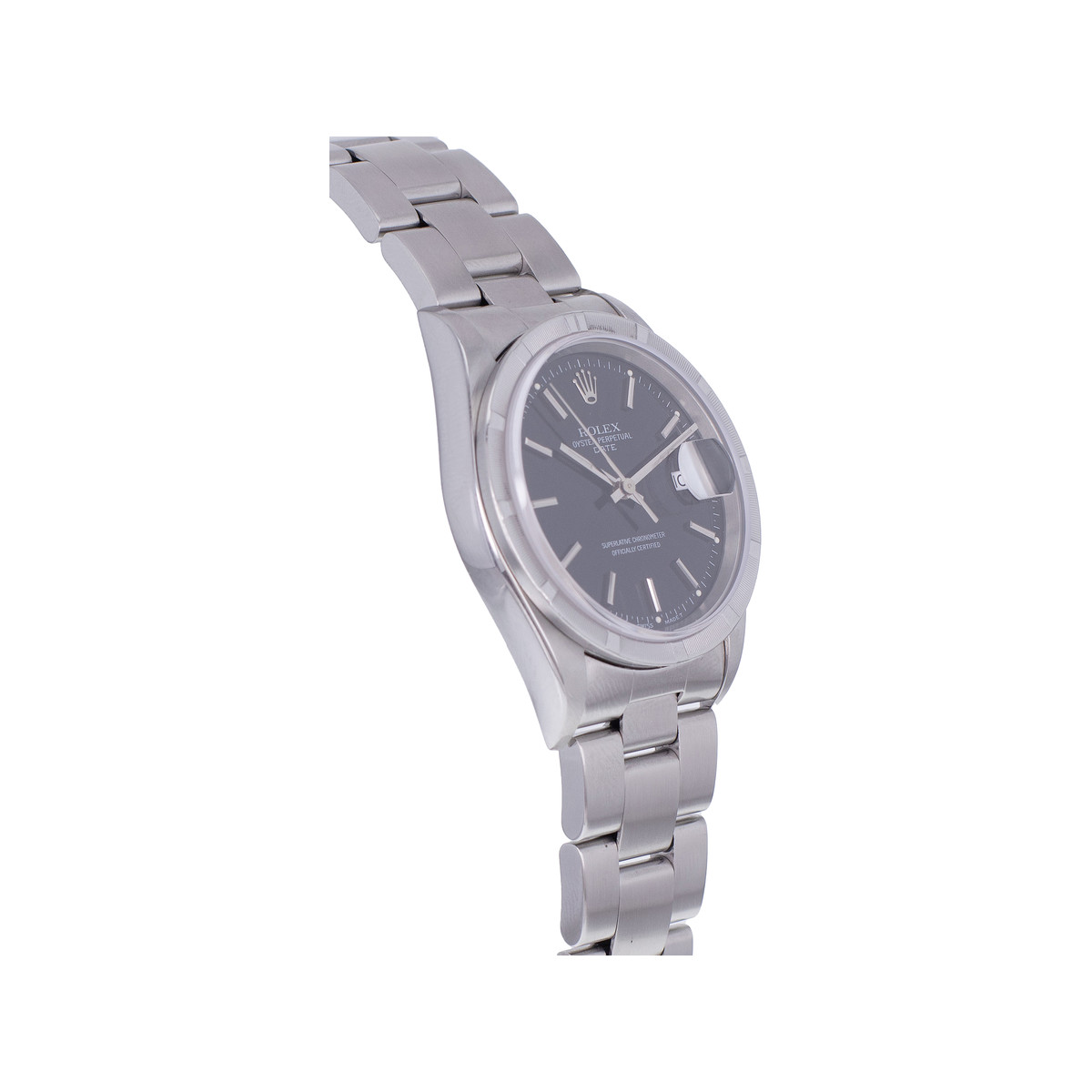 Montre d'occasion ROLEX Oyster Perpetual Date homme mouvement automatique certifié (cosc) bracelet acier - vue 2