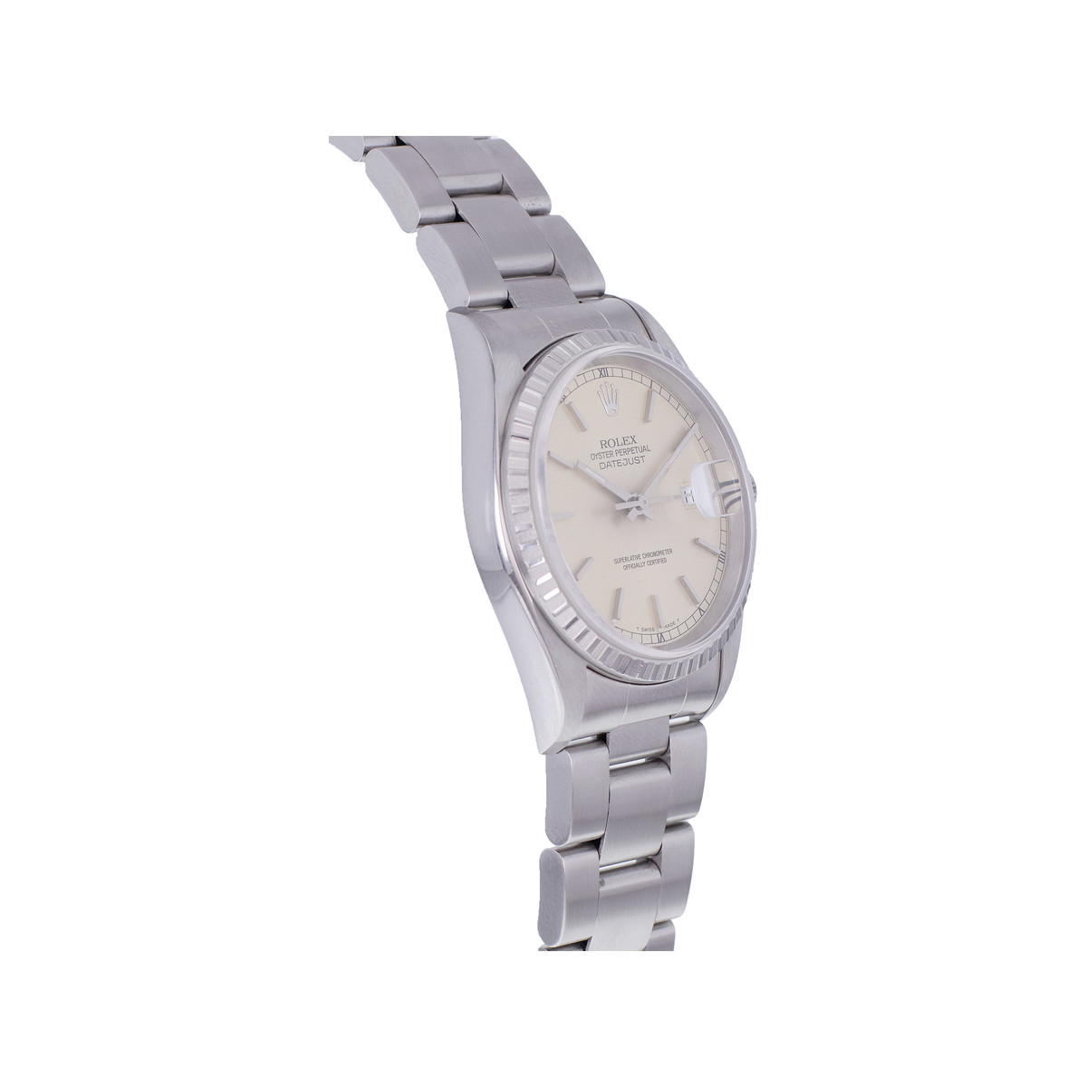 Montre d'occasion ROLEX DateJust 36 homme mouvement automatique certifié (cosc) bracelet acier - vue 2