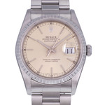 Montre d'occasion ROLEX DateJust 36 homme mouvement automatique certifié (cosc) bracelet acier - vue D1