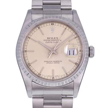 Montre d'occasion ROLEX DateJust 36 homme mouvement automatique certifié (cosc) bracelet acier