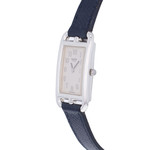 Montre d'occasion HERMES Nantucket Argent femme quartz bracelet cuir d'origine - vue D2