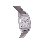 Montre d'occasion CARTIER Santos Dumont XL homme mécanique bracelet cuir d'origine - vue 2
