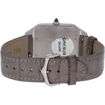 Montre d'occasion CARTIER Santos Dumont XL homme mécanique bracelet cuir d'origine - vue 3