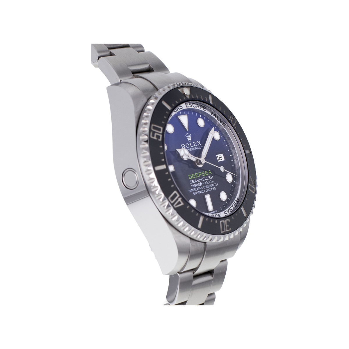 Montre d'occasion ROLEX Sea-Dweller DeepSea D-Blue homme mouvement automatique certifié (cosc) bracelet acier - vue 2