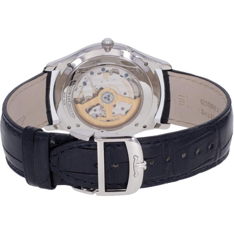 Montre d'occasion JAEGER LECOULTRE Master Ultra-Thin homme automatique bracelet cuir d'origine - vue 3