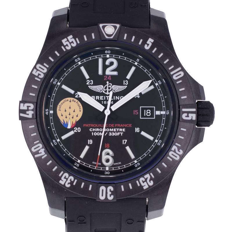 Montre d'occasion BREITLING Colt Skyracer Patrouille de France homme quartz bracelet caoutchouc - vue D1