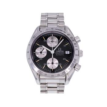 Montre d'occasion OMEGA Speedmaster Date Panda homme automatique bracelet acier