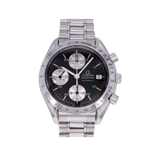 Montre d'occasion OMEGA Speedmaster Date Panda homme automatique bracelet acier
