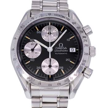 Montre d'occasion OMEGA Speedmaster Date Panda homme automatique bracelet acier