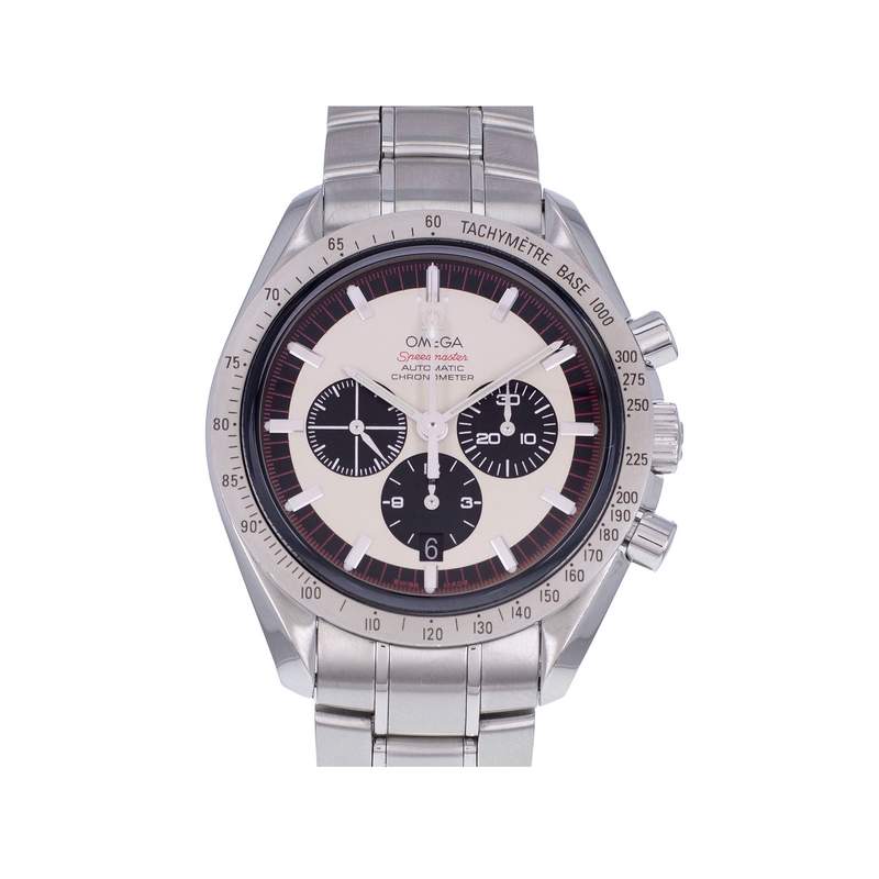 Montre d'occasion OMEGA Speedmaster Legend Michael Schumacher homme mouvement automatique certifié (cosc) bracelet acier - vue 1