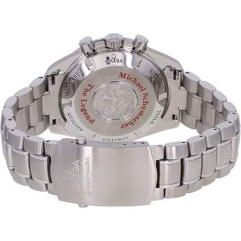 Montre d'occasion OMEGA Speedmaster Legend Michael Schumacher homme mouvement automatique certifié (cosc) bracelet acier