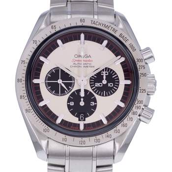 Montre d'occasion OMEGA Speedmaster Legend Michael Schumacher homme mouvement automatique certifié (cosc) bracelet acier