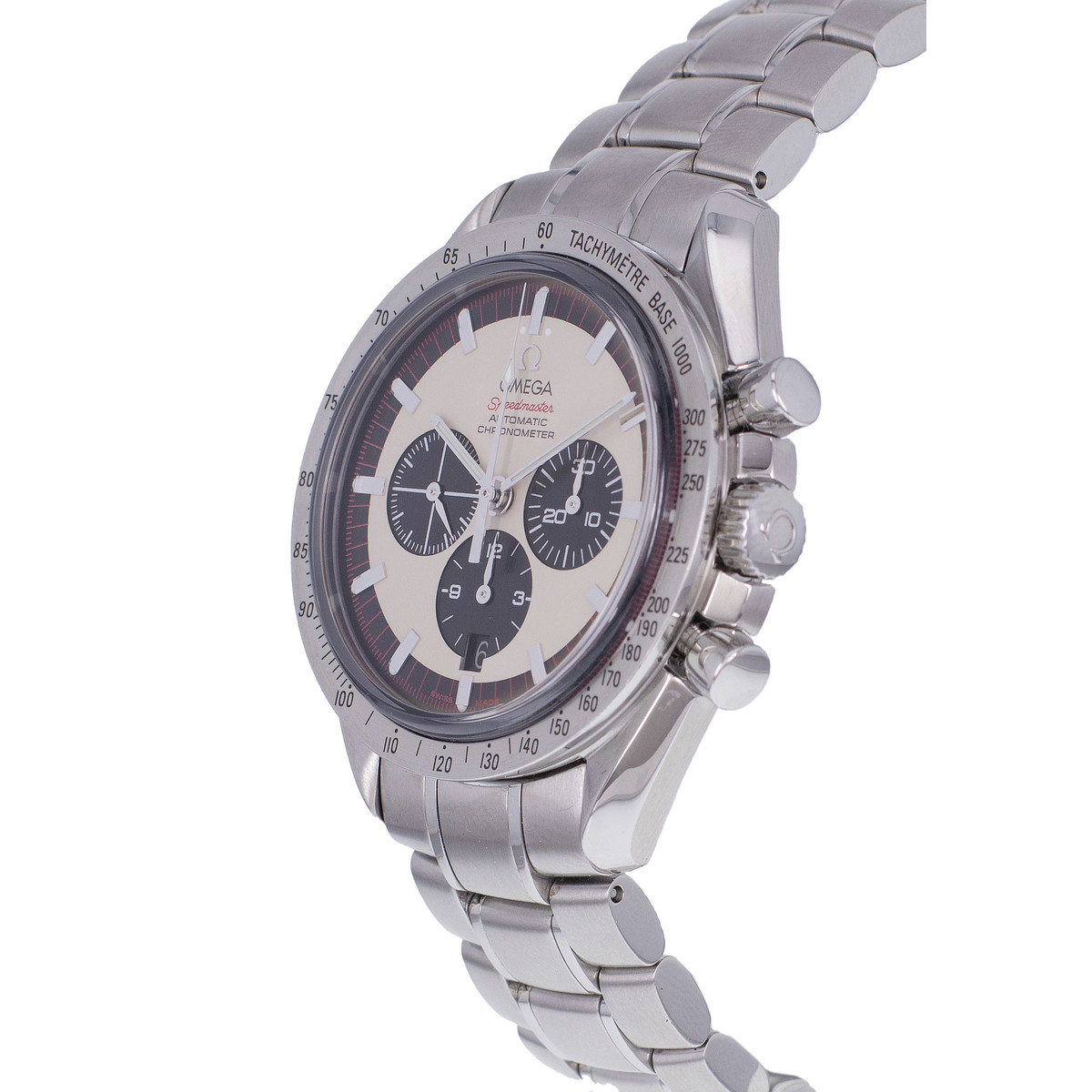 Montre d'occasion OMEGA Speedmaster Legend Michael Schumacher homme mouvement automatique certifié (cosc) bracelet acier - vue D2