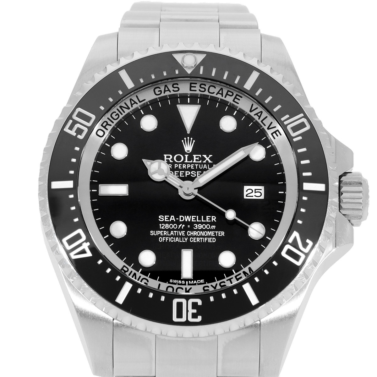 Montre d'occasion ROLEX Sea-Dweller DeepSea homme mouvement automatique certifié (cosc) bracelet acier - vue D1