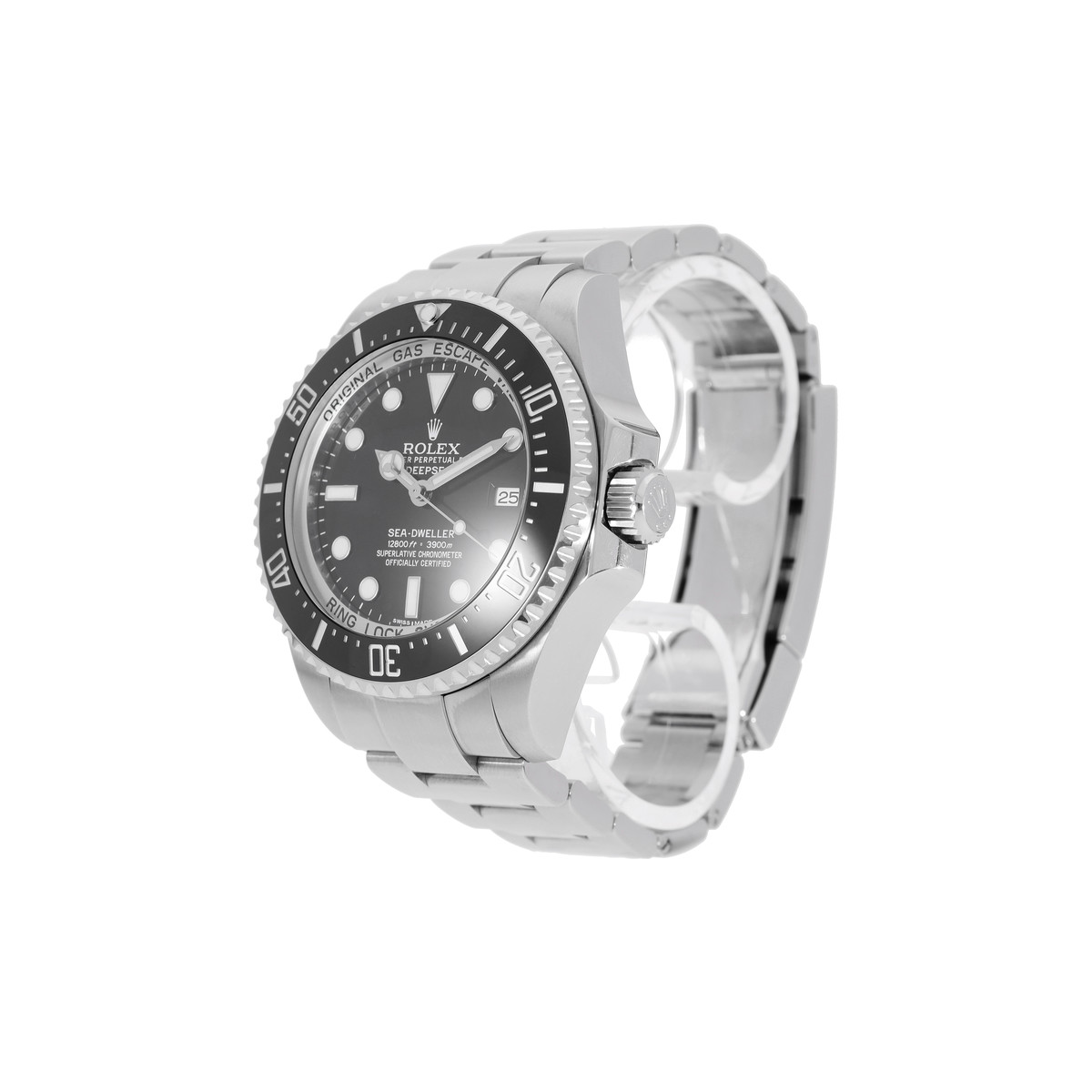 Montre d'occasion ROLEX Sea-Dweller DeepSea homme mouvement automatique certifié (cosc) bracelet acier - vue D2