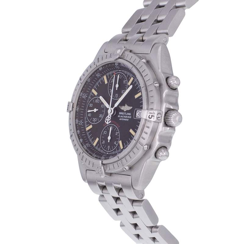 Montre d'occasion BREITLING Chronomat Blackbird homme automatique bracelet acier - vue D2