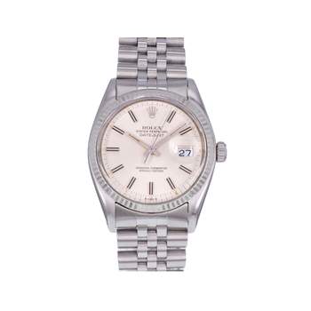Montre d'occasion ROLEX DateJust Vintage homme mouvement automatique certifié (cosc) bracelet acier