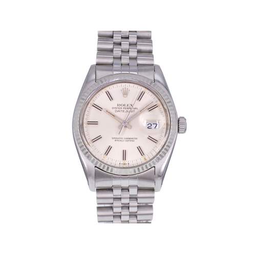 Montre d'occasion ROLEX DateJust Vintage homme mouvement automatique certifié (cosc) bracelet acier