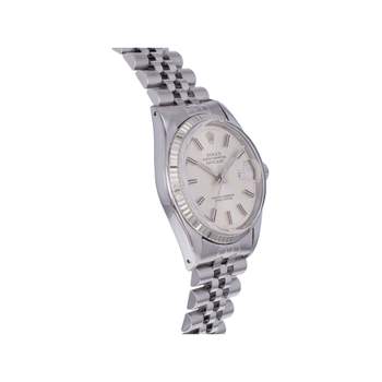 Montre d'occasion ROLEX DateJust Vintage homme mouvement automatique certifié (cosc) bracelet acier