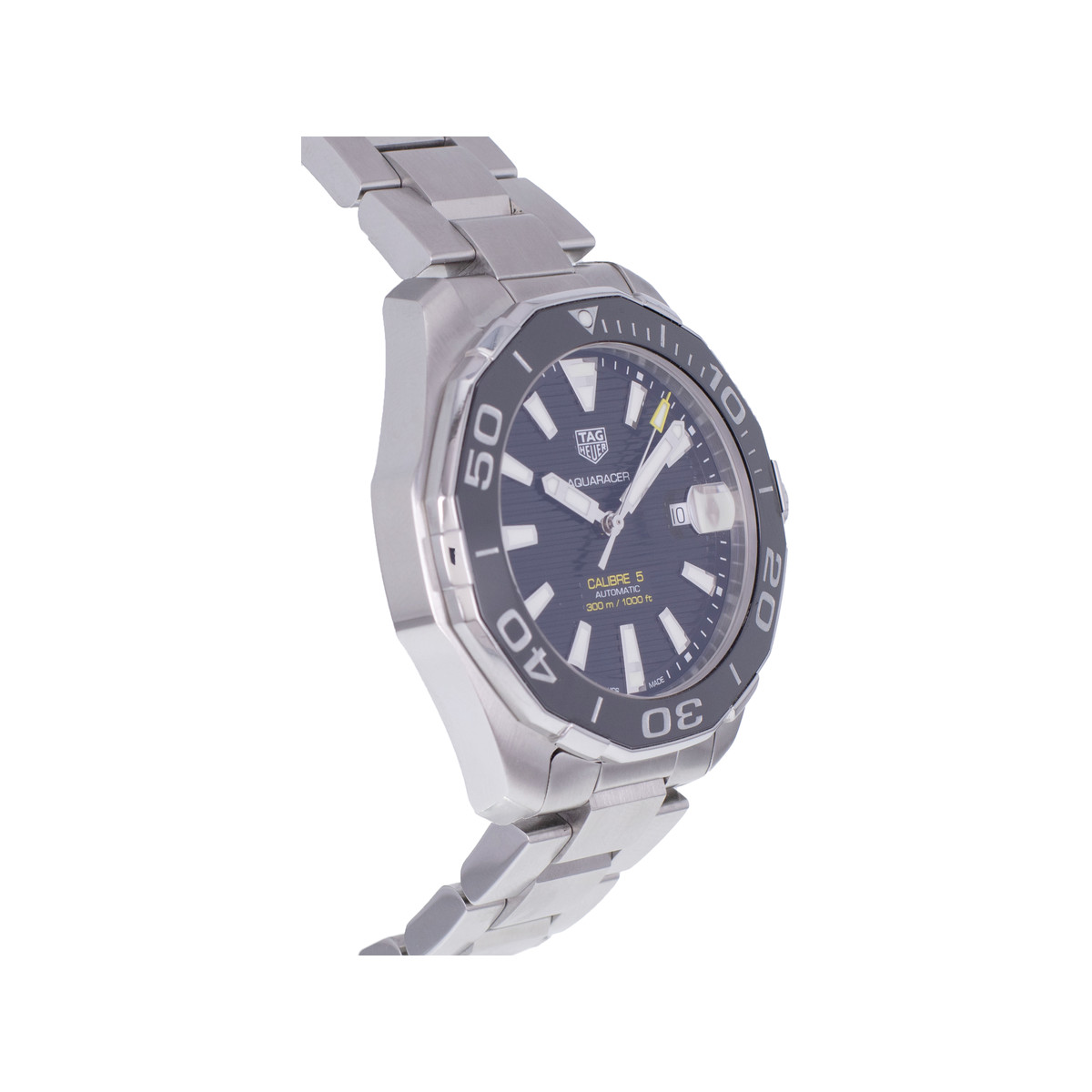 Montre d'occasion TAG HEUER Aquaracer Calibre 5 homme automatique bracelet acier - vue 2