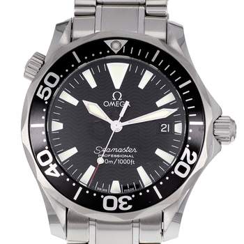 Montre d'occasion OMEGA Seamaster 'Peter Blake' Medium homme quartz bracelet acier