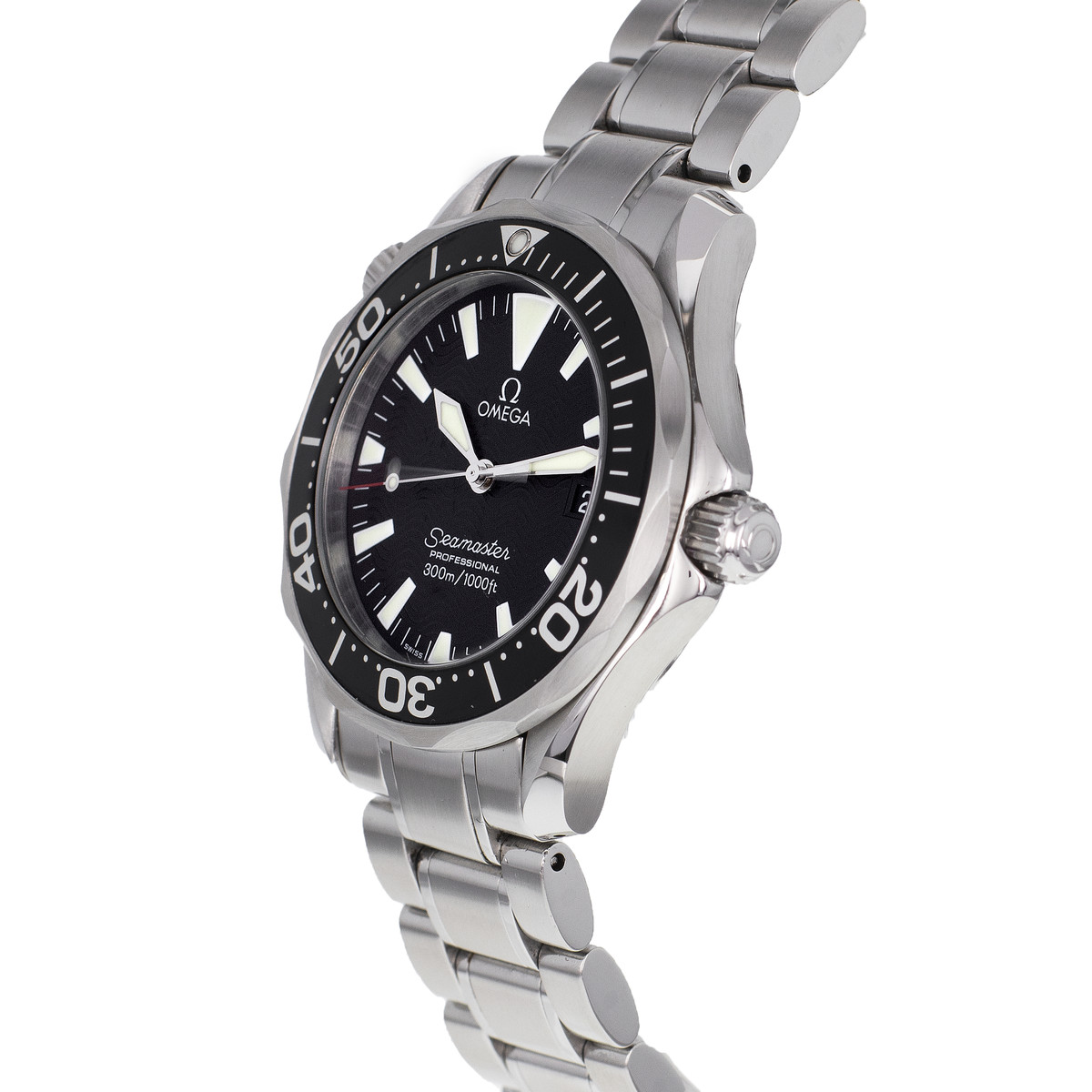 Montre d'occasion OMEGA Seamaster 'Peter Blake' Medium homme quartz bracelet acier - vue D2